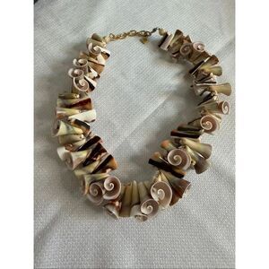 Katherine Kornblau Green Mollusk Shell Necklace Designed Smithsonian